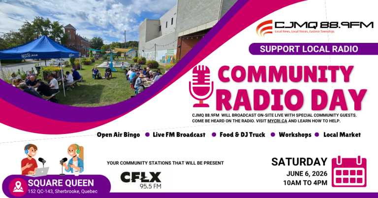 Local Radio Events Community Radio Day - CJMQ 88.9FM Local Eastern Townships News Page